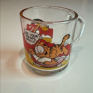 Vintage 1978 McDonald’s Garfield Glass Mug